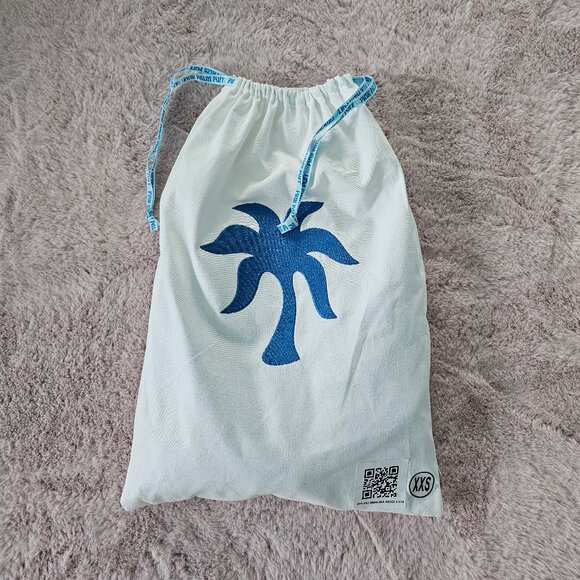 Pink Palm Puff Pajamas in Seabreeze – Size XXS - Picture 3 of 7